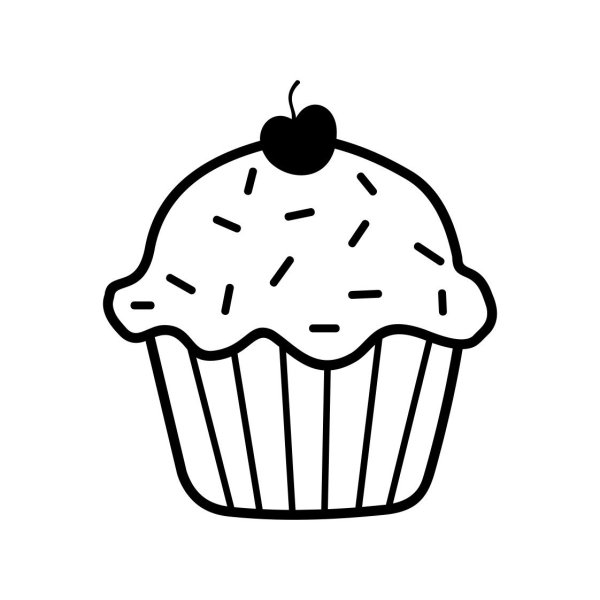 Пирожные трафарет