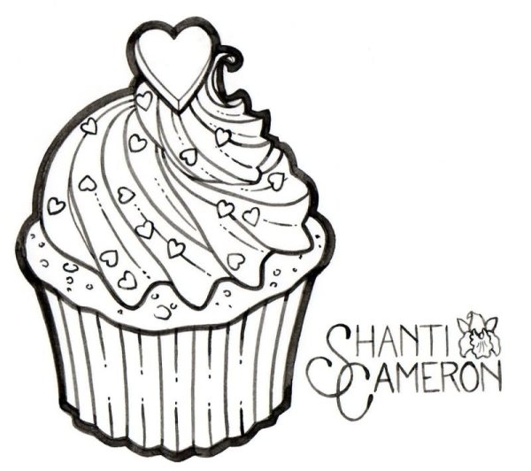 Капкейки карандашом