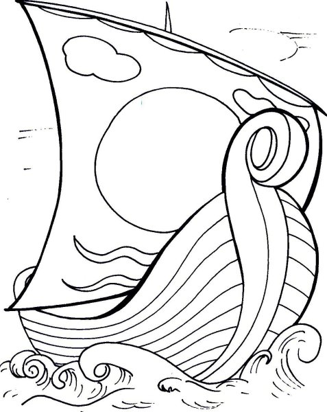 Корабль из сказки о царе Салтане раскраска