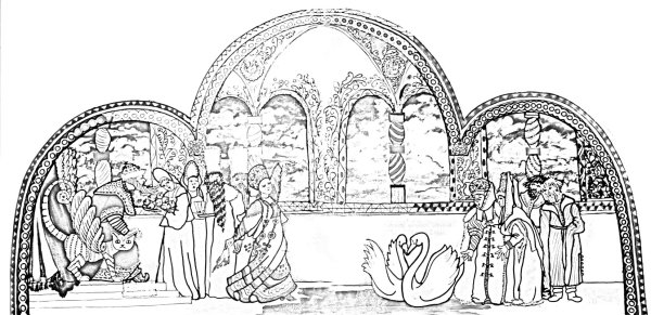 Царский пир иллюстрация