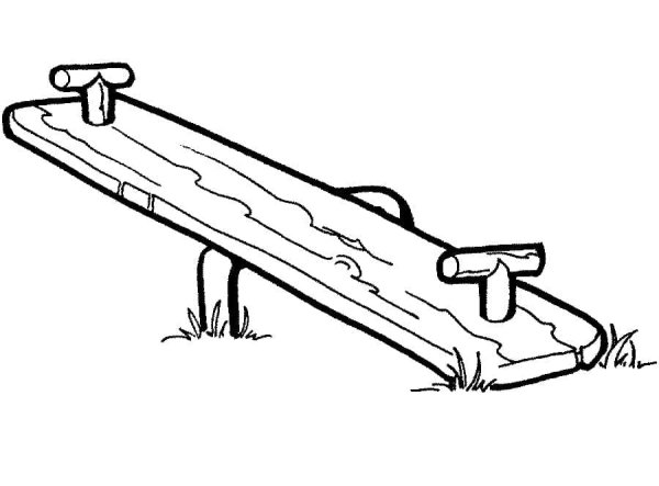 Качели черно белые