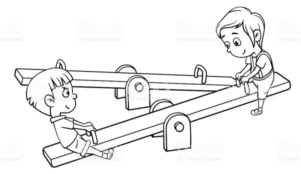 Парк раскраска для детей