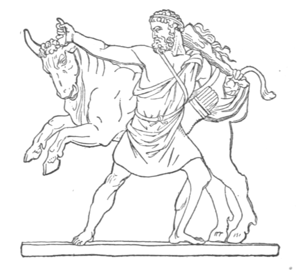 Геракл и немейский Лев нарисовать
