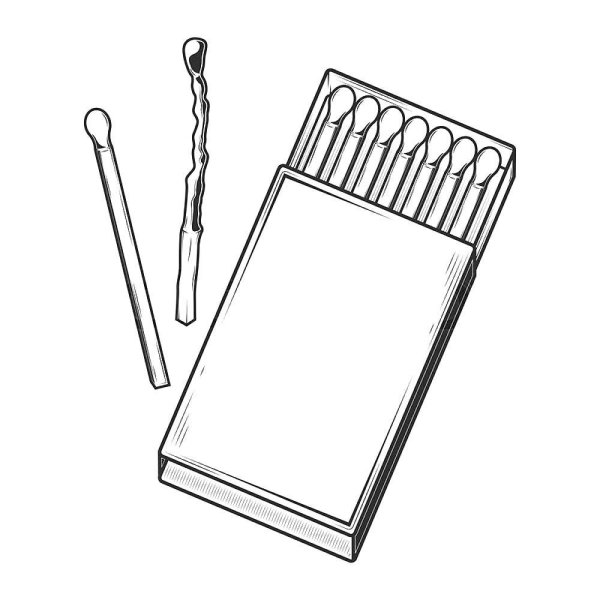 Спички раскраска