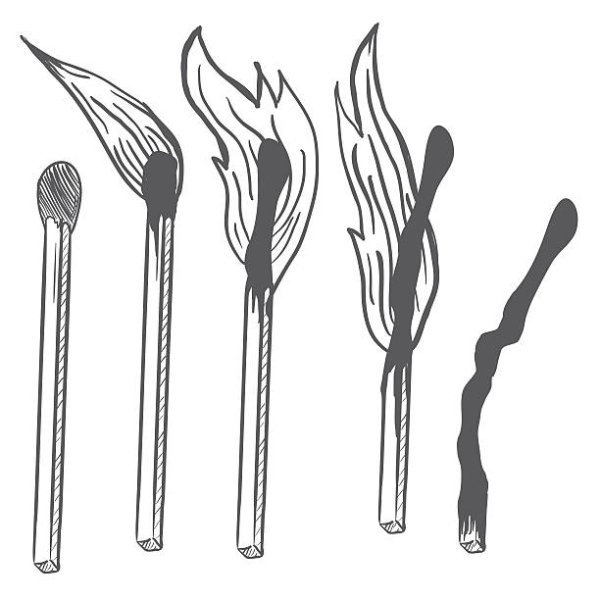 Эскиз спички