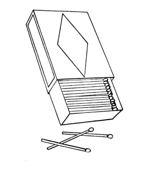 Спички раскраска