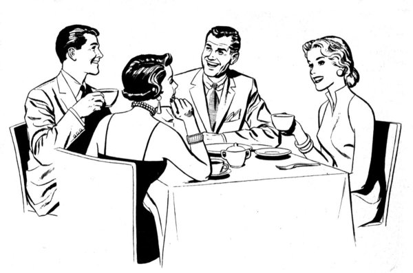 Этикет в ресторане рисунок