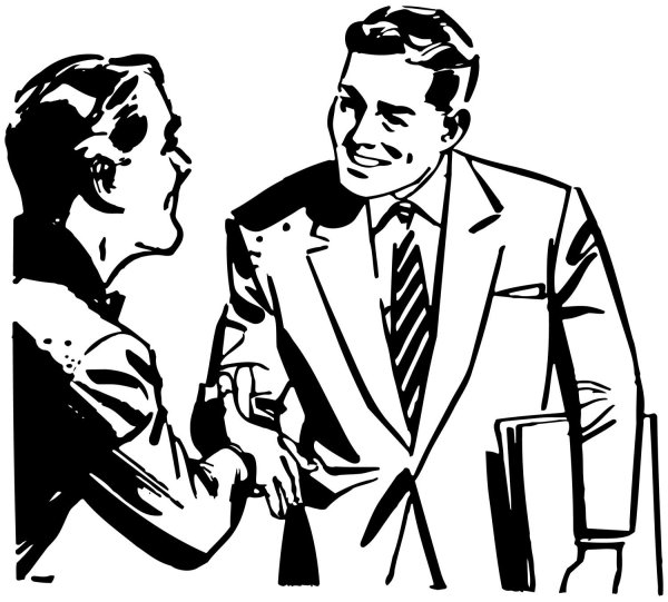 Деловая беседа иллюстрации