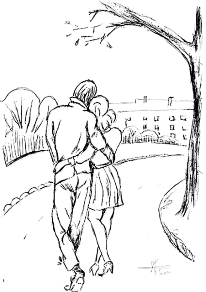 Солдат и девушка рисунок карандашом