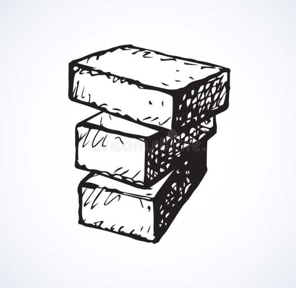 Кирпич рисунок карандашом