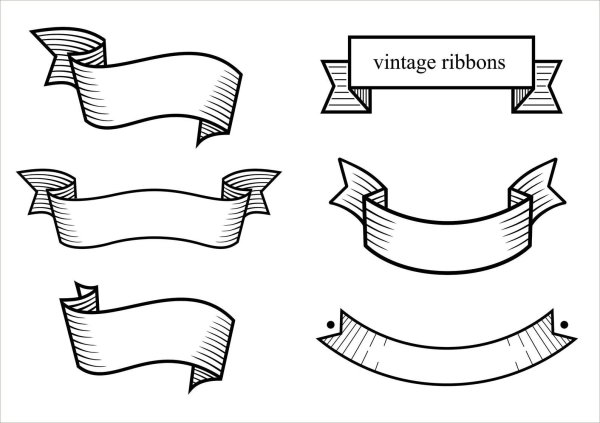 Лента для надписи контур