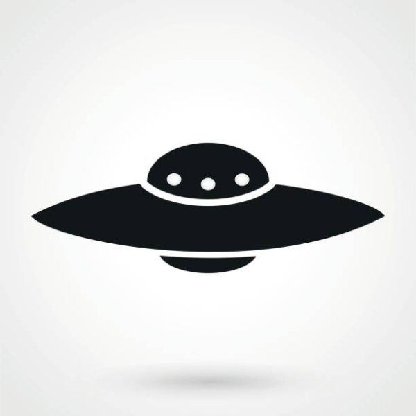 Черная летающая тарелка