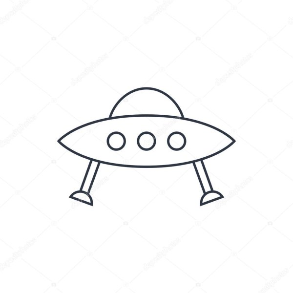 Летающая тарелка эскиз