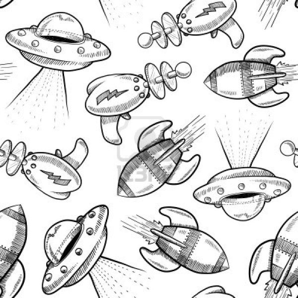 НЛО тарелка эскиз