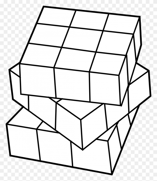 Кубик-Рубика 3х3 раскраска