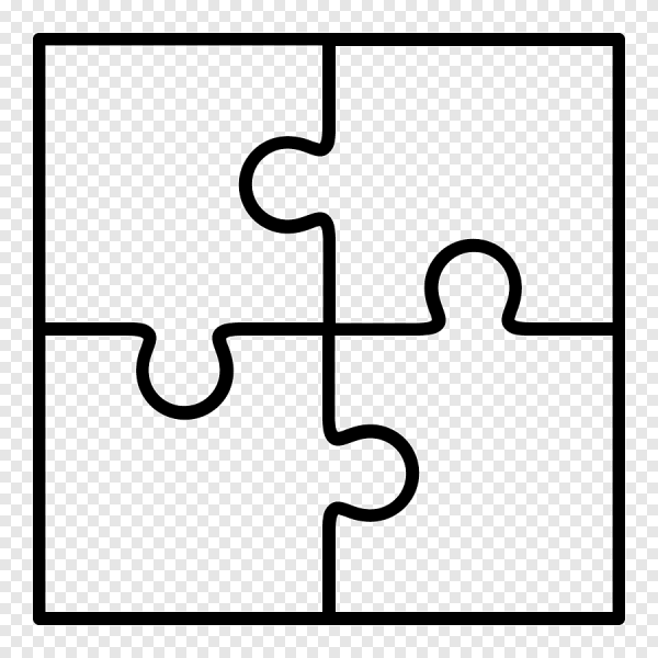 Пазл из двух деталей