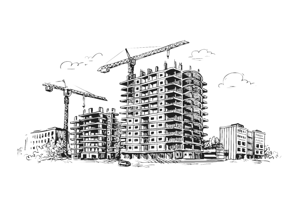 Стройка рисунок