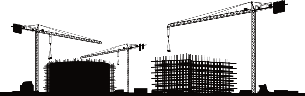 Стройка кран вектор