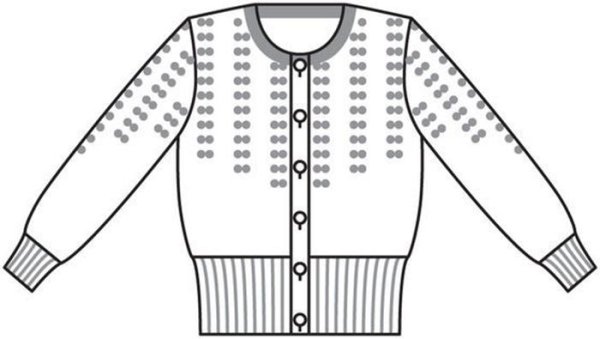Раскраска кофтидля детей