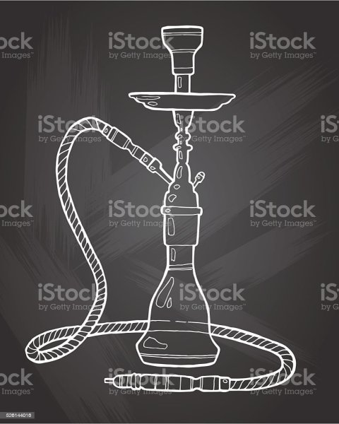 Кальян нарисованный мелом