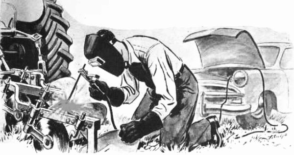 Сварщик рисунок карандашом