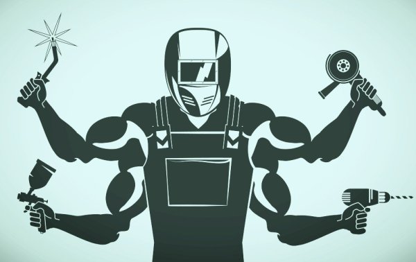 Сварщик силуэт