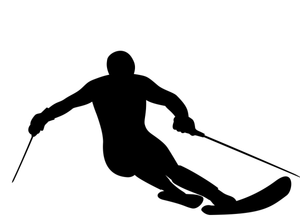 Лыжник силуэт