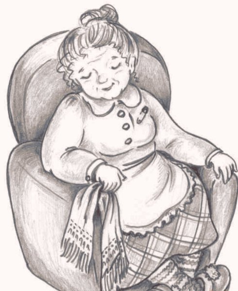 Бабушка раскраска для детей