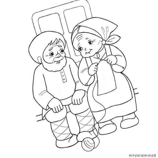 Бабка с ружьем мультяшная