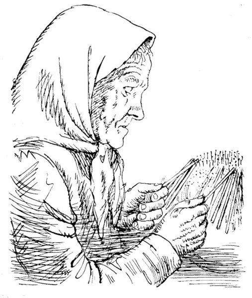 Рисунок старушки для детей карандашом