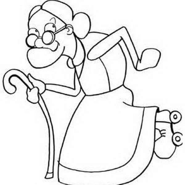 Бабушка рисунок