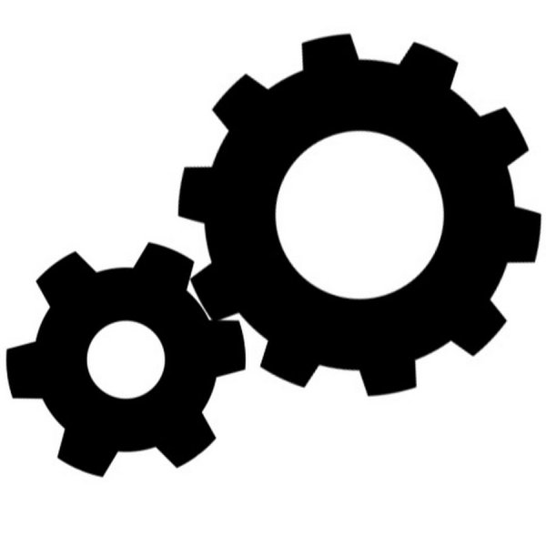 Шестеренки черно белые