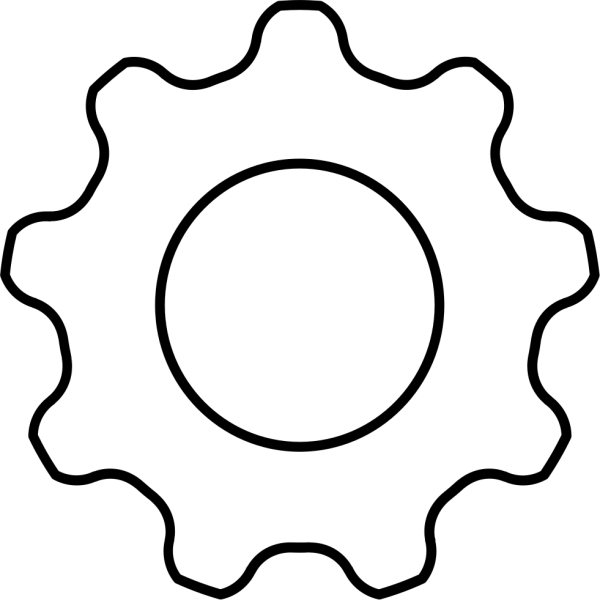 Шестерня трафарет