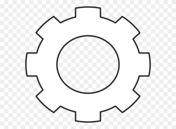 Шестерня трафарет