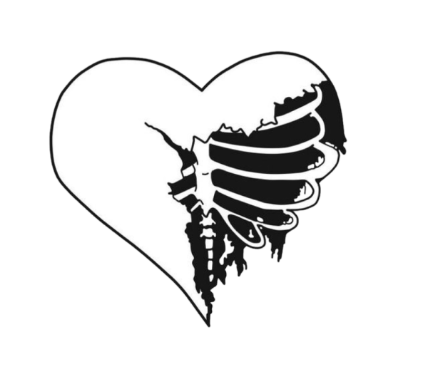 Разбитое сердце эскиз