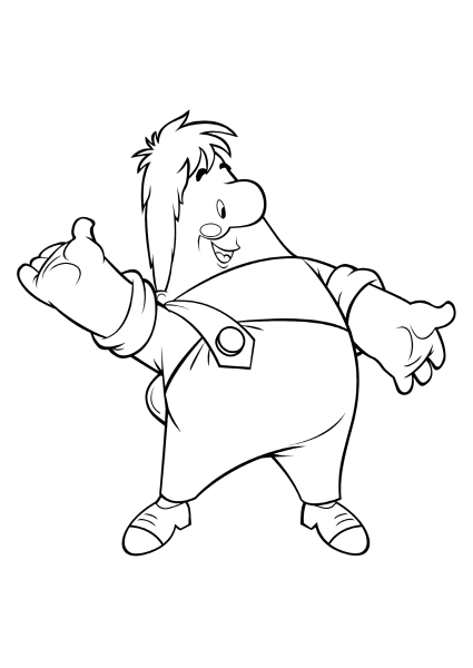 Малыш и Карлсон. Раскраска