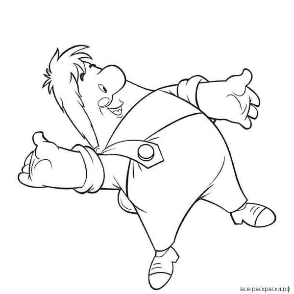 Карлсон раскраска