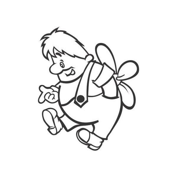 Астрид Линдгрен Карлсон раскраска