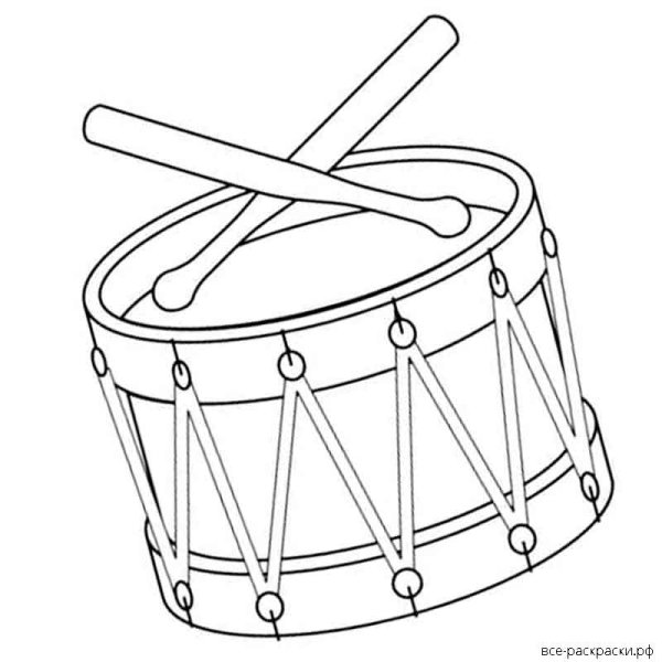 Барабан силуэт