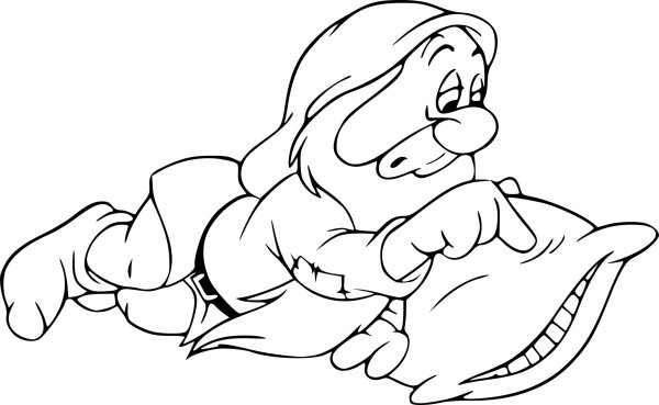 Гномик Соня раскраска