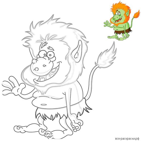 Леший трафарет