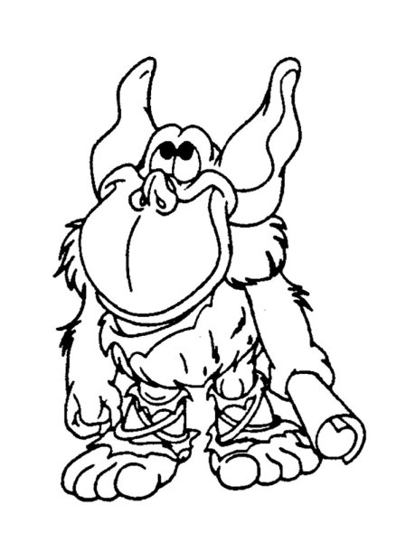 Раскраска Тролли Ручеек