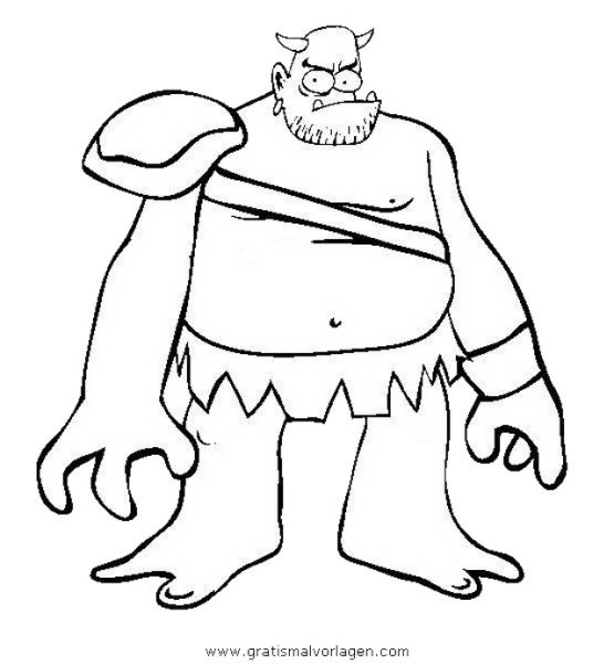 Великан раскраска