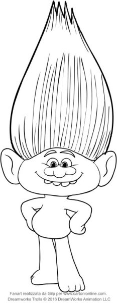 Раскраски Тролли 2016