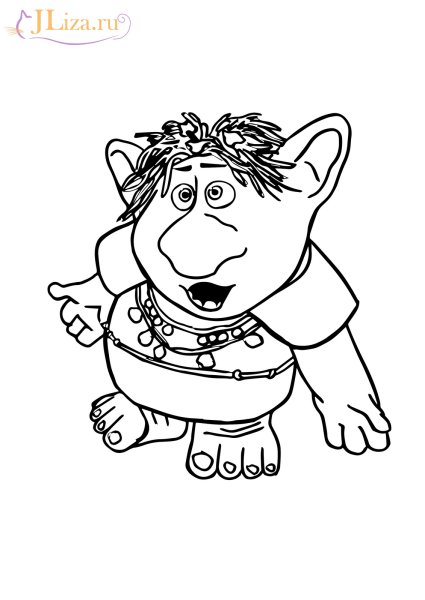 Великан раскраска для детей