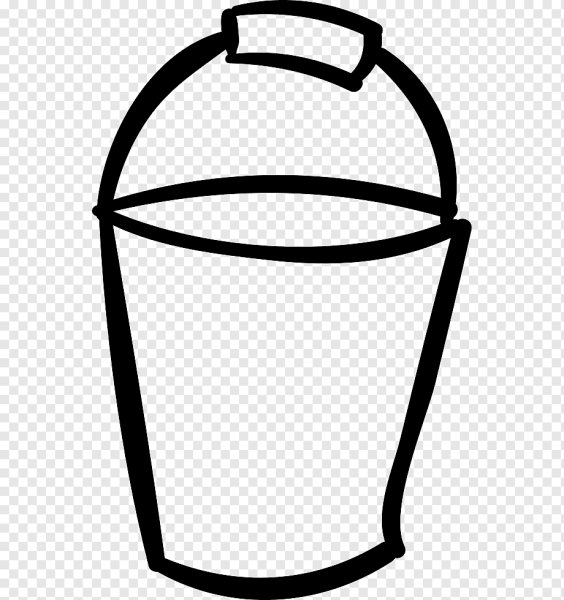 Ведро раскраска для детей