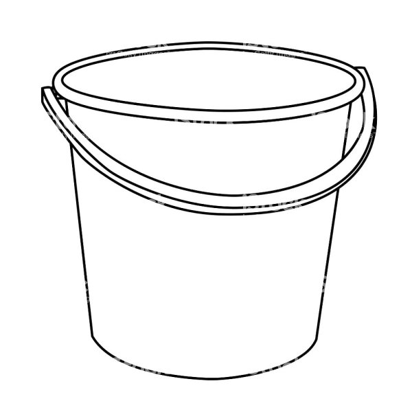 Ведро раскраска