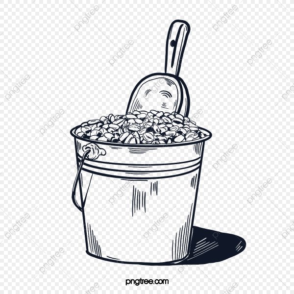 Ведро трафарет