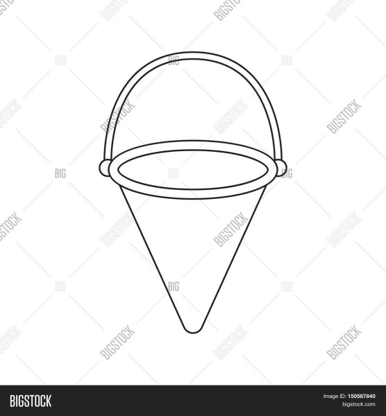 Ведро раскраска для детей