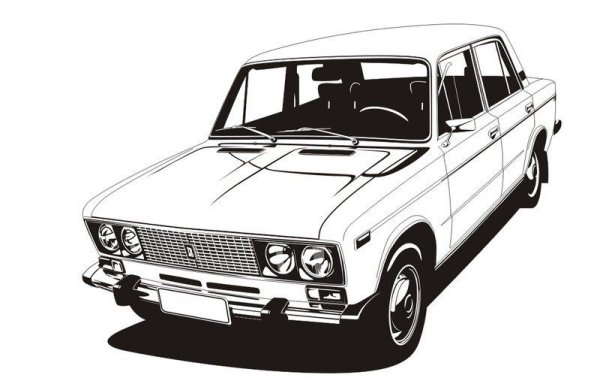 Разукрашки машины ВАЗ 2106